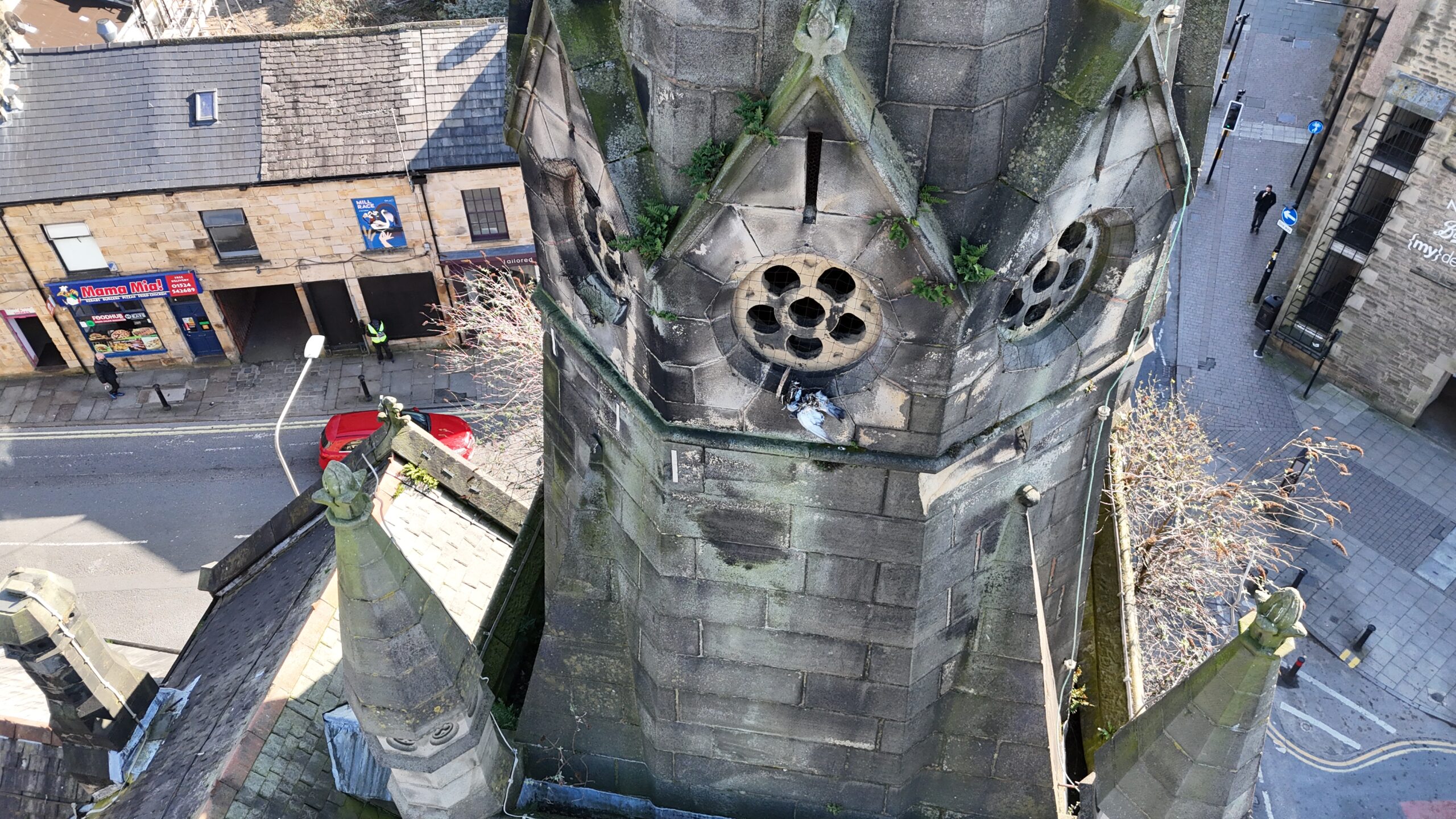 Church Turret in disrepair
