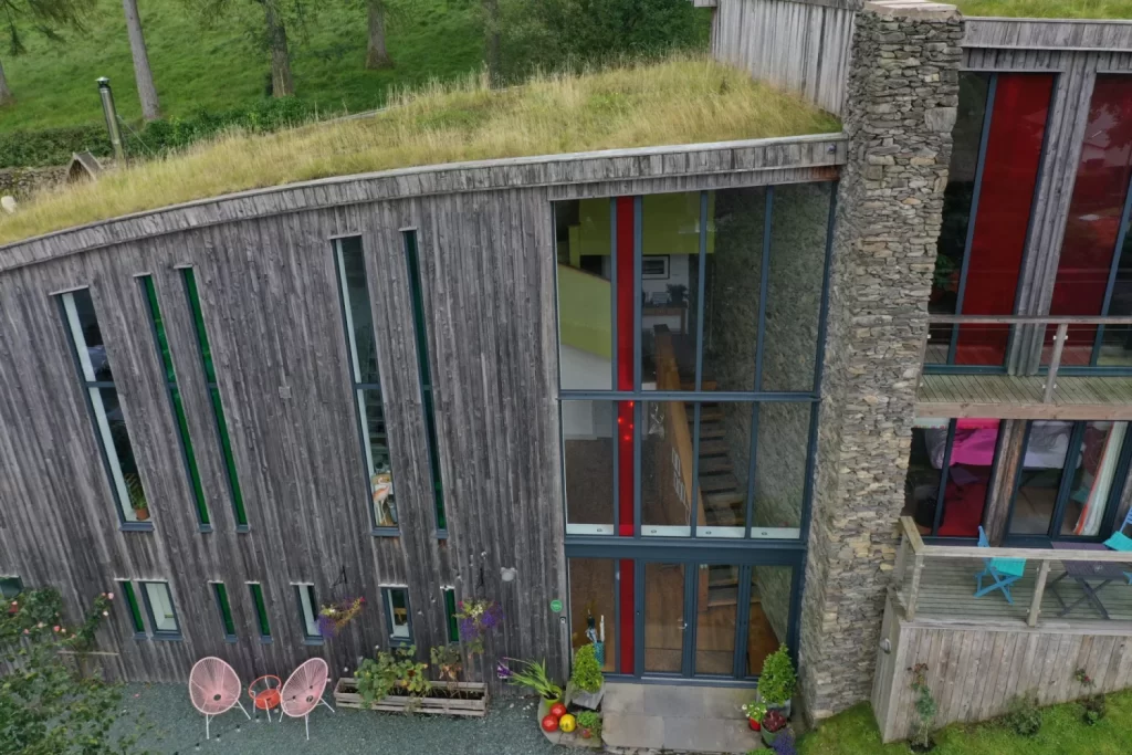 Full building survey with a drone