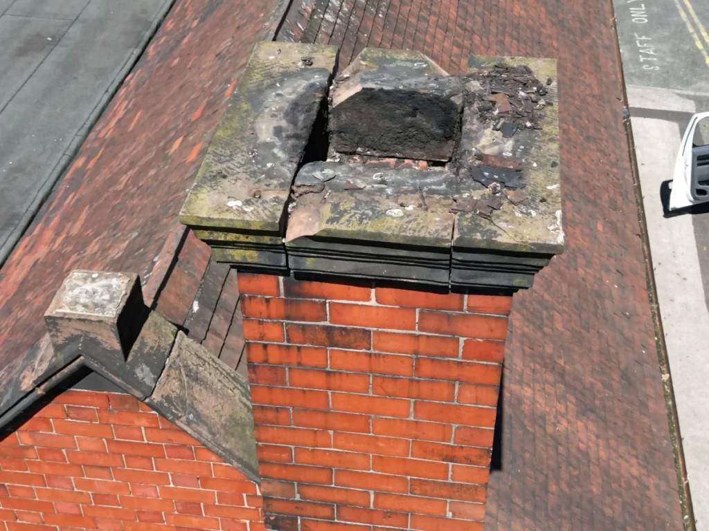 Chimney drone inspection