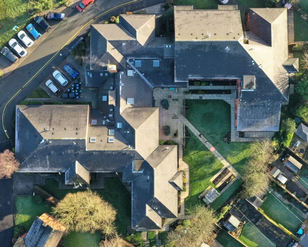 Commercial building drone survey