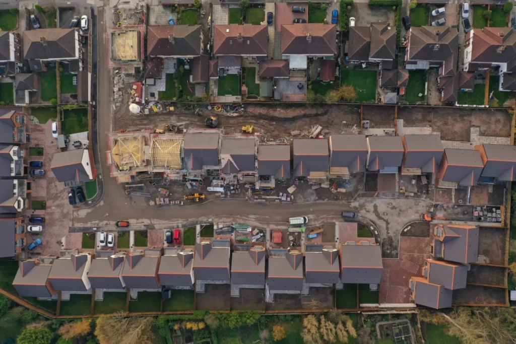 Construction site drone survey
