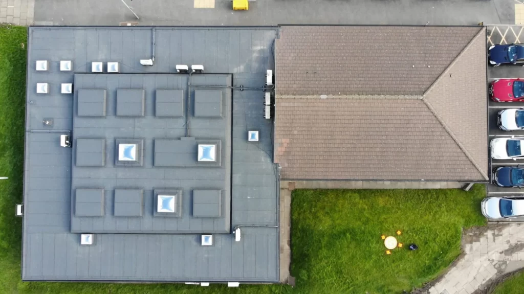 Large commercial property drone survey