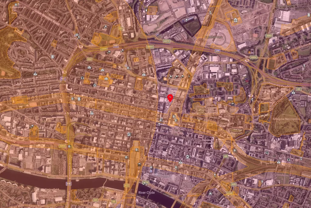 Glasgow drone airspace map