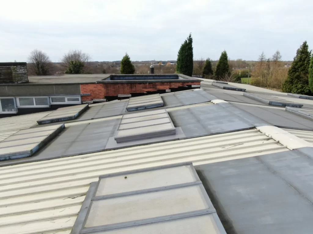 Commercial rooflight drone inspection