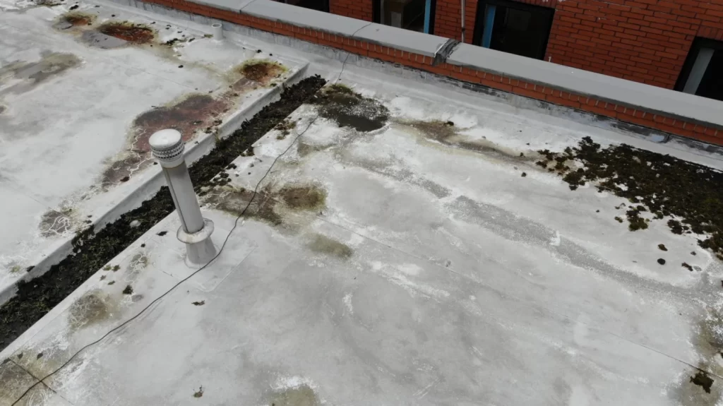 Flat roof drone survey
