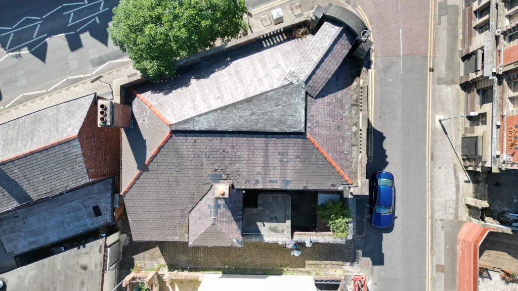 Commercial roof drone overview