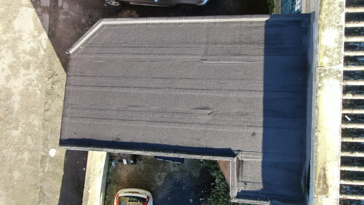 Flat roof drone survey in Leamington Spa