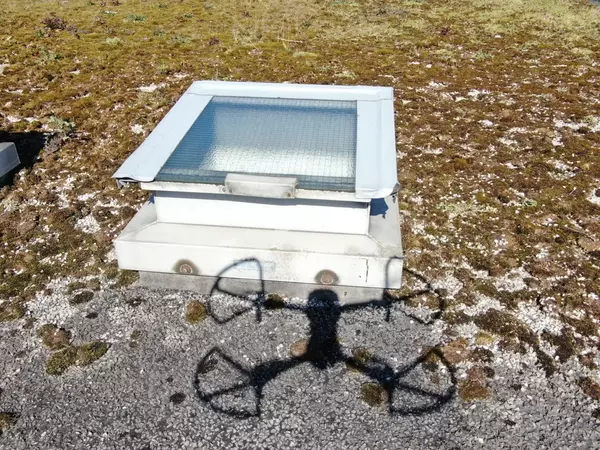 Flat roof and roof window drone survey