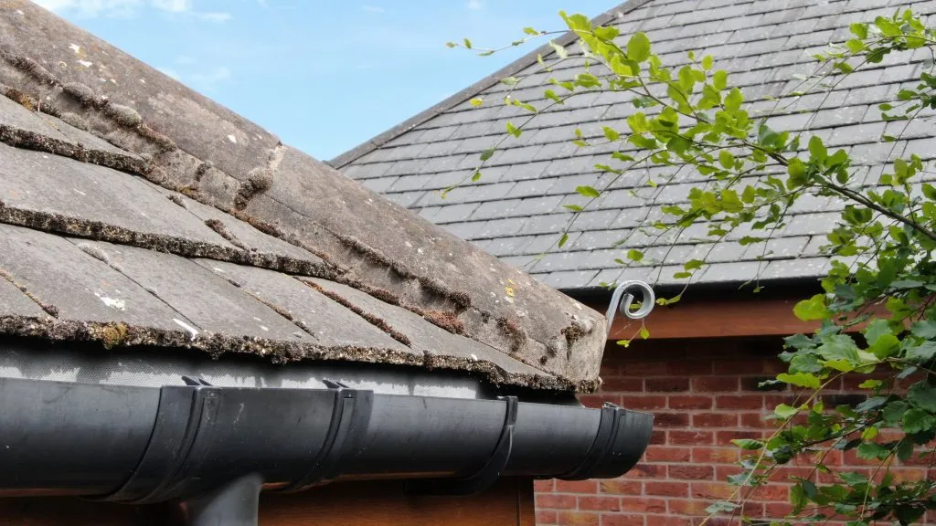 Domestic roof and gutter drone survey