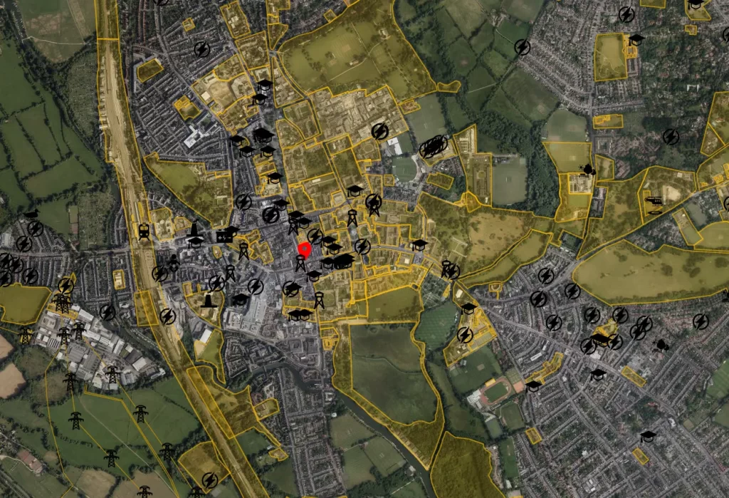 Oxford drone airspace map