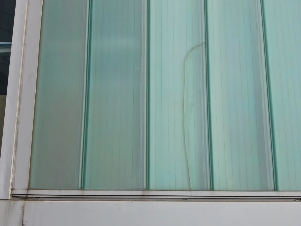 Cracked Glazing Panels