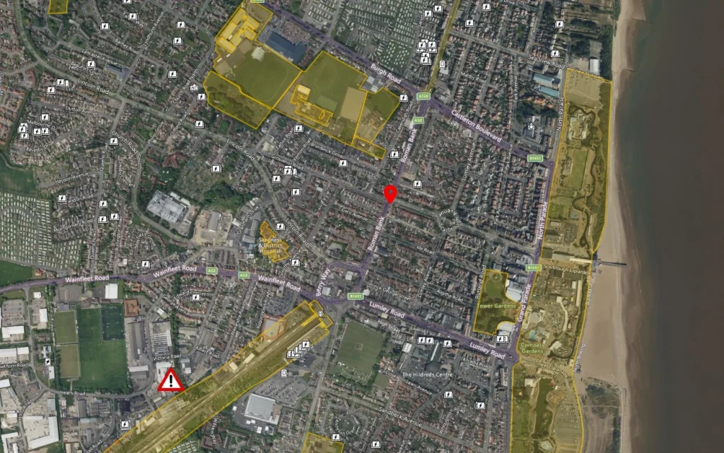 Skegness drone airspace map