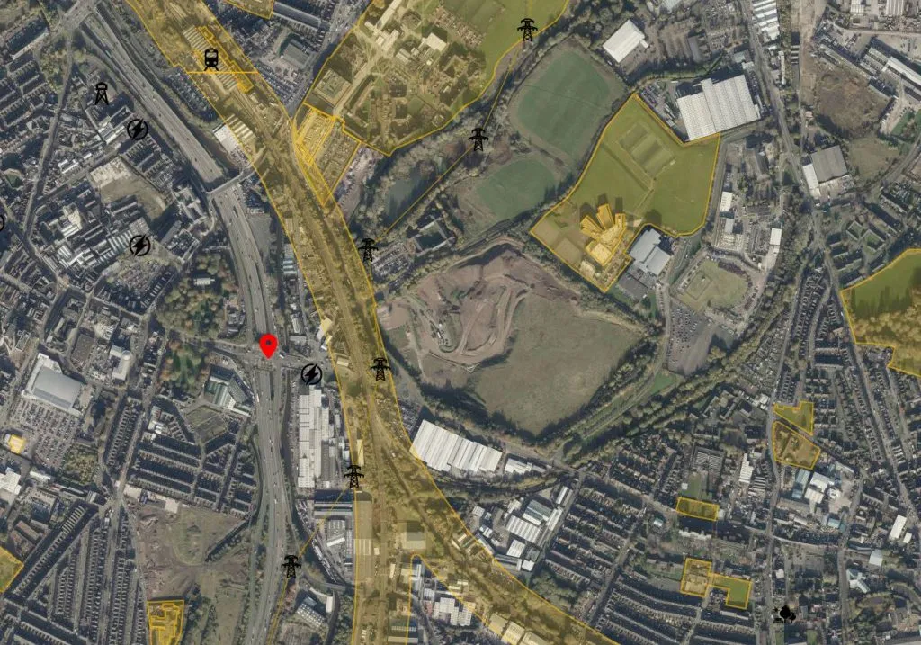 Stoke-on-Trent drone airspace map