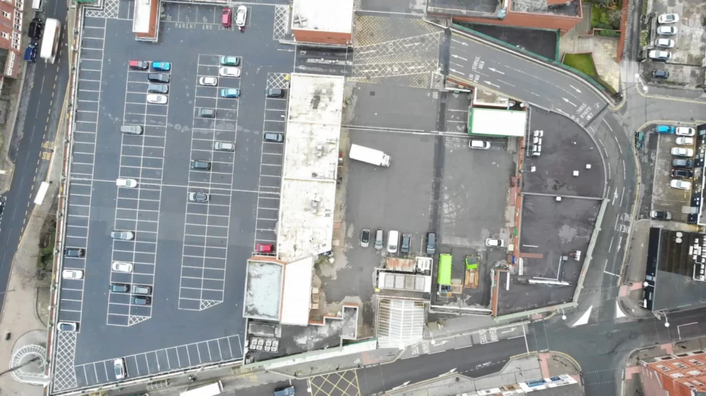 Large commercial site drone survey