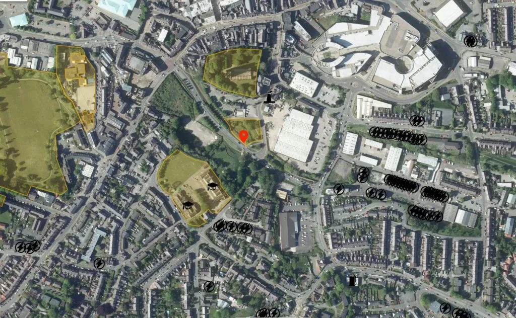 Wrexham drone airspace map